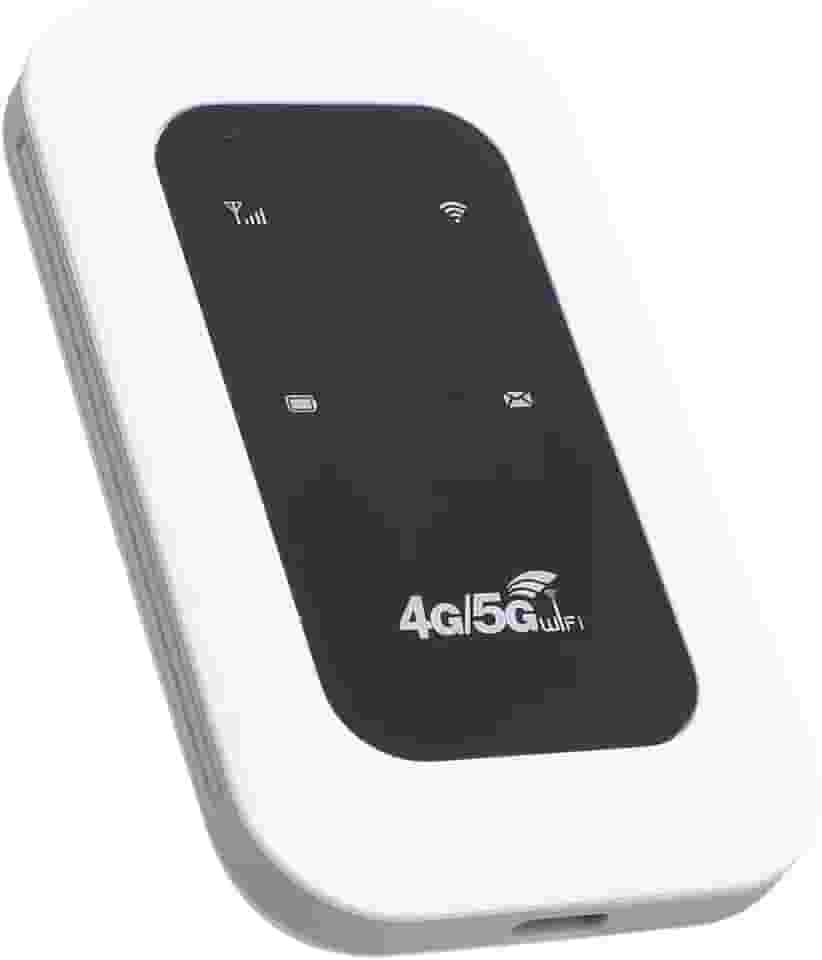 Cffuvros Portátil 4G/5G Wifi Hotspot Device de 300 Mbps Hotspot Móvel de Alta Velocidade para Viagens, Suporta 10 Dispositivos, Slot para Cartão SIM, Plug & Play Wi Fi Portátil Rot