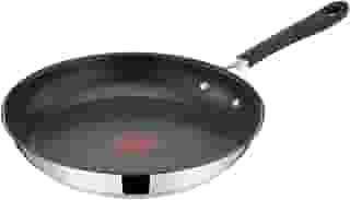 Frigideira Tefal Jamie Oliver 24cm, Inox, com Fundo de Indução, Revestimento Titanium e Thermo Sinal