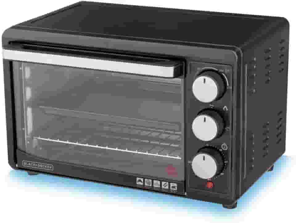 BLACK+DECKER Forno Elétrico com 21 Litros, com Timer de 60 Minutos e 3 Níveis de Bandeja, Fácil de Limpar, Modelo FT21P, 110V