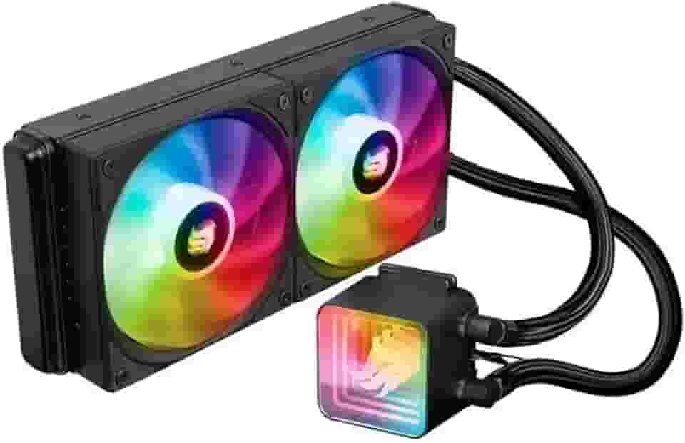 Water Cooler Pichau Aqua 240S ARGB 240mm Preto | Radiador 272mm | Fluxo 58CFM | PCH-AQA240S-BK01