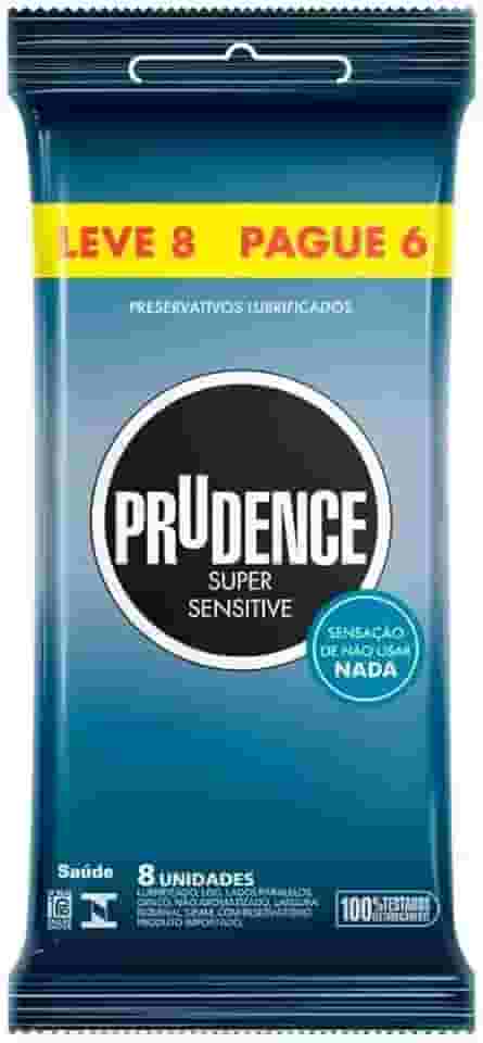 Prudence Preservativo Lubrificado Super Sensitive Leve 8 Pague 6