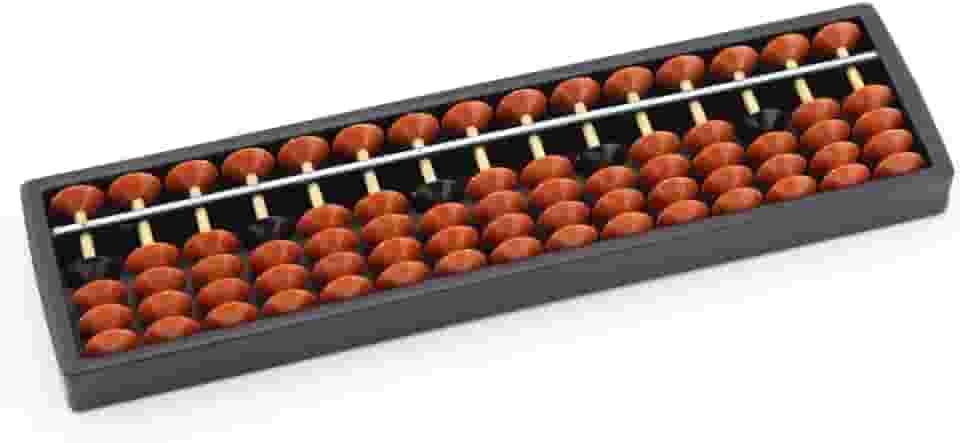Owfeel Mini 15 colunas plásticas Abacus Soroban Aritmética Matemática Ferramenta Educativa de Cálculo