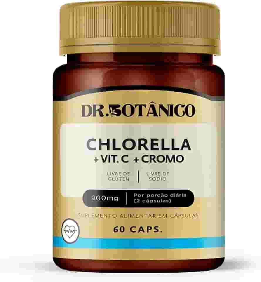 CHLORELLA + VIT C + CROMO 900MG 60 CAPSULAS DR. BOTANICO
