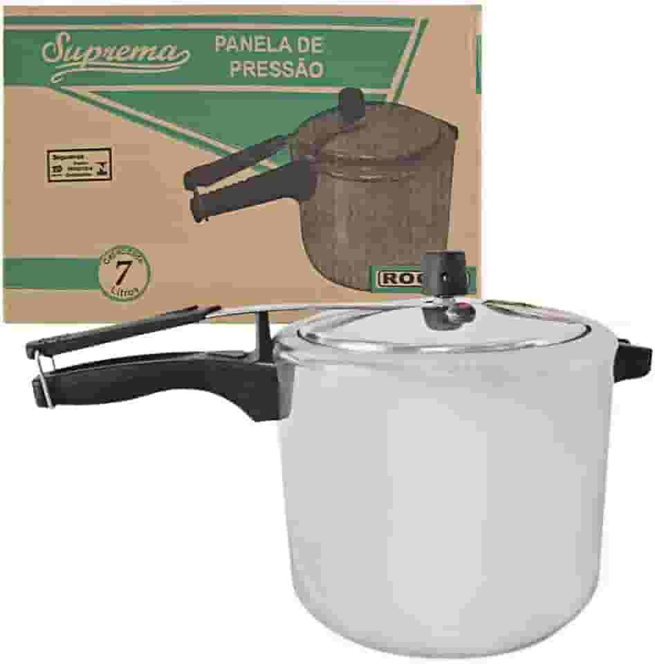 Panela de Pressão Suprema Roque 7 Litros Inox