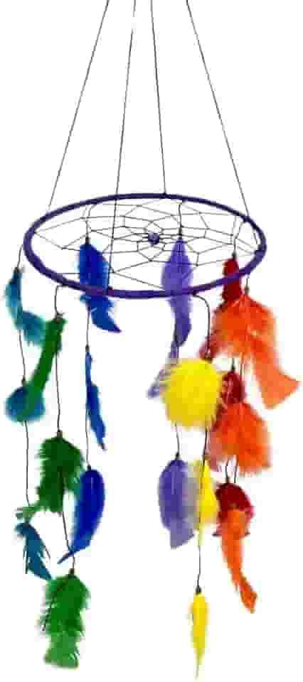 Filtro dos Sonhos Apanhador Móbile 7 Chakras Decoração 75cm