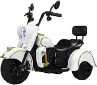 Moto Elétrica Grande Infantil Menino Menina 12V Branca Good Mood