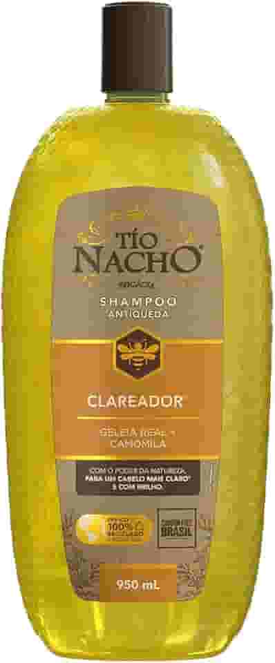 Tio Nacho Shampoo Clareador Antiqueda Com Camomila Natural, Carbon Free, Poder Da Natureza Para Cabelo Mais Claro E Brilhante, Hidratante Para Todos Os Tipos De Cabelo 950 Ml - 1 Pack