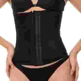 Cinta Modeladora Feminina 12 Barbatanas Redutora Abdominal Preta (P)