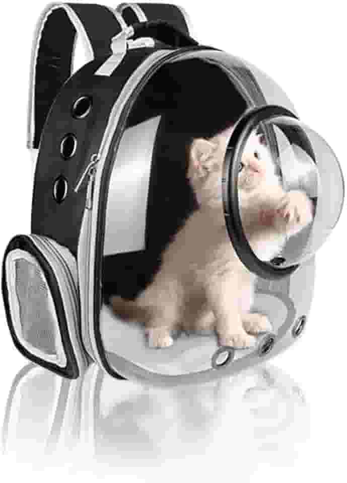 ANIMO SHOP Mochila Transporte Pet Astronauta Transparente Preta