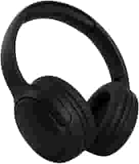 Fone de Ouvido Bluetooth 5.3 On-ear. Cancelamento de Ruído e Regulavel para Corridas e Academia, Headphone Sem Fio com Microfone Integrado Confortavel e Dobravel Compativel com Android e IOS. (Preto)