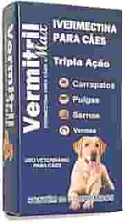 Mastigáveis sabor carne para cães de 30 a 60kg, Triplo Ação contra pulgas, carrapatos e vermes, 4 comprimidos
