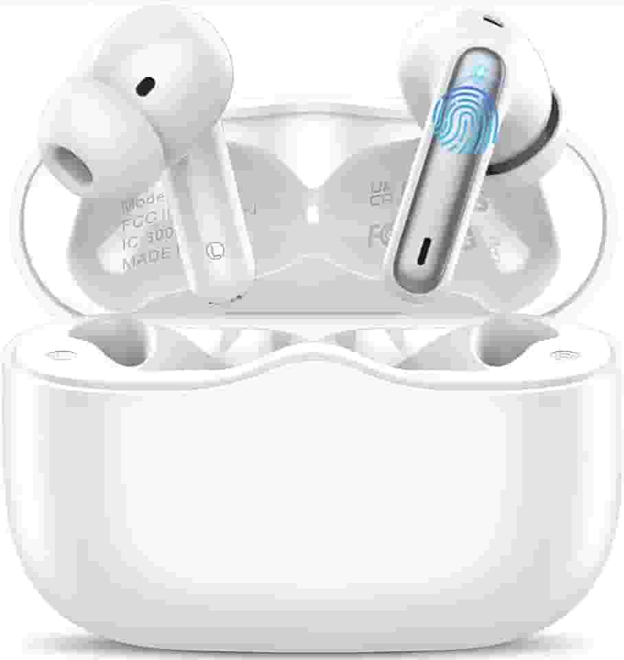 Fone De Ouvido Bluetooth Intrauricular Pro Sem Fio Compatível Com Todo Celular Cancelamento Ruído Bateria 16 Horas De Bateria Microfone - Case e Fones Com Celular Controle Touch - Linha A'Gold Premium