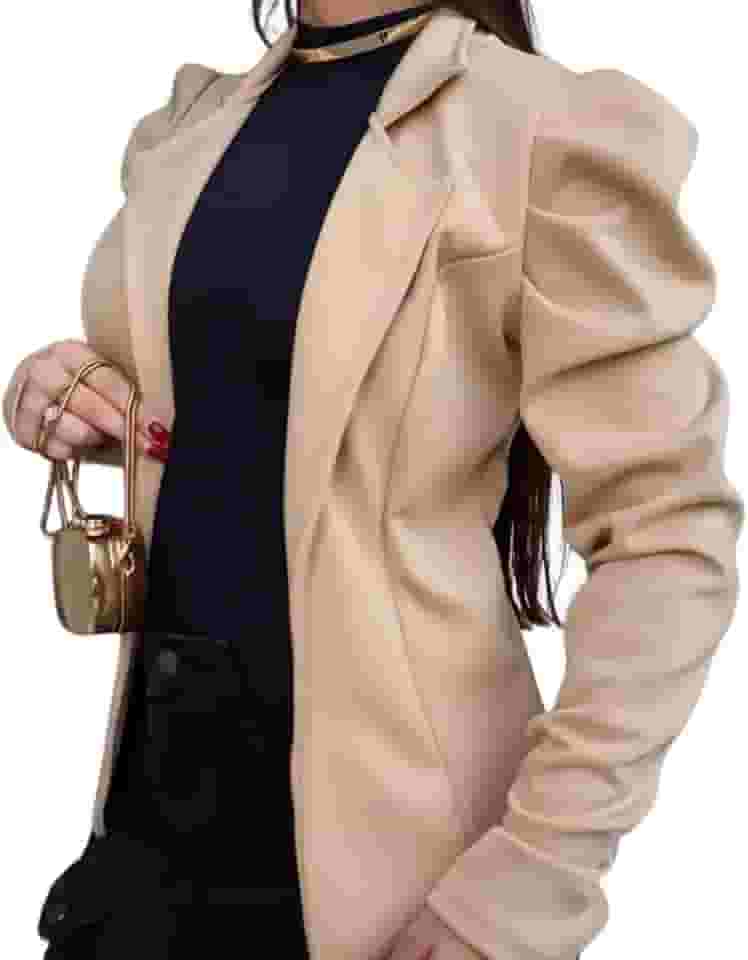 Blazer Feminino Crepe de Malha Blaser Social Elegante Max