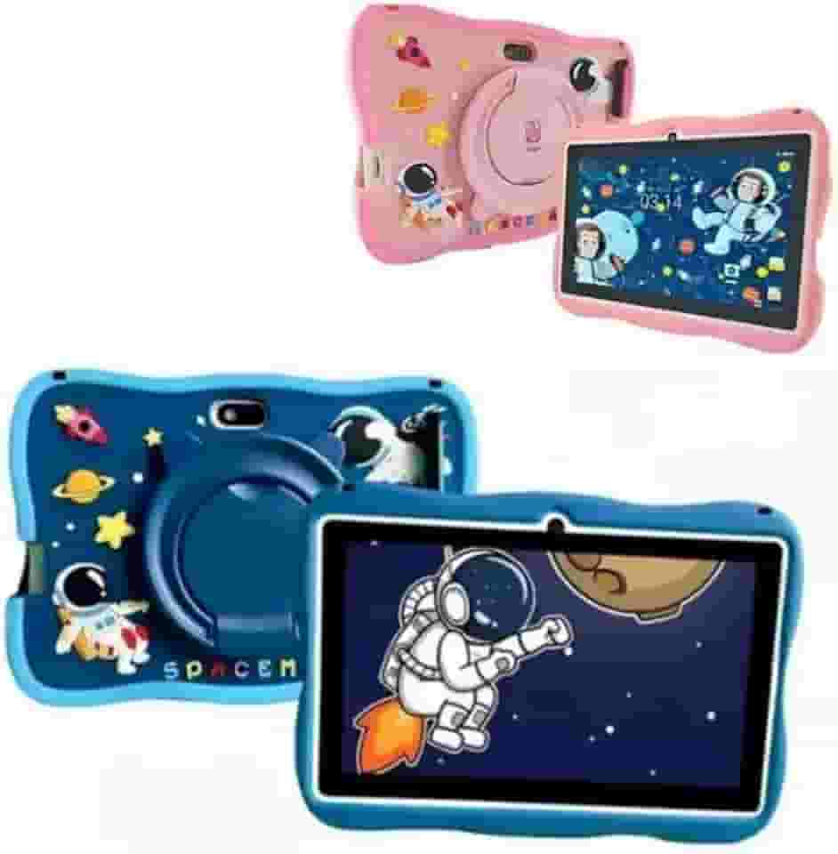 Tablet A15 Infantil Android 64GB 4GB RAM + Caneta Touch Kids Tema Astronauta Educativo