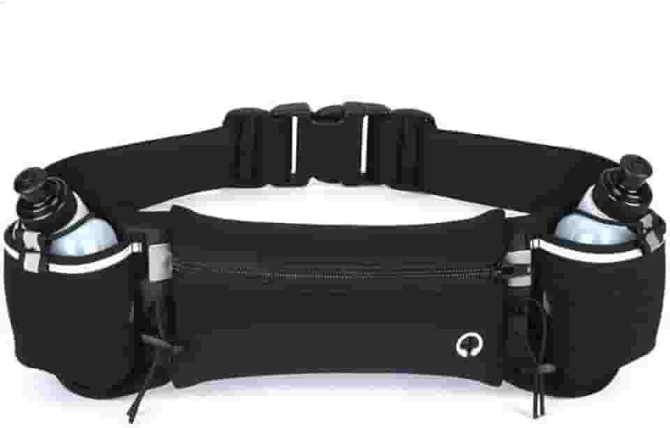 Cinto Hidratação Corrida Pochete Com 2 Garrafas Porta Celular Running Cinto De Hidratação Corrida Com 2 Garrafas 175ml cada