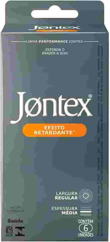 Jontex Efeito Retardante Camisinha Preservativo - 6 unidades