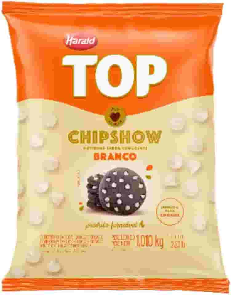 Gotas de Chocolate ChipShow Cobertura Branco Top 1,010kg