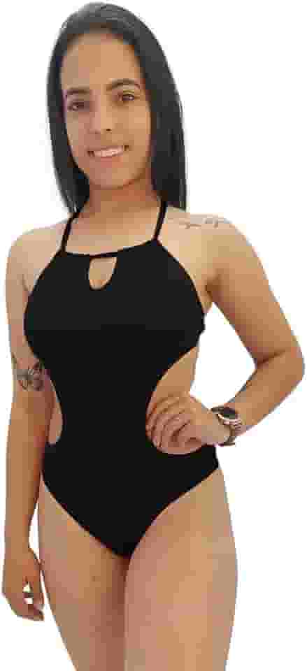 Maiô Frente Única Com Bojo Engana Mamãe Body Traspassado Costas Nua Todo Forrado Tecido Premium