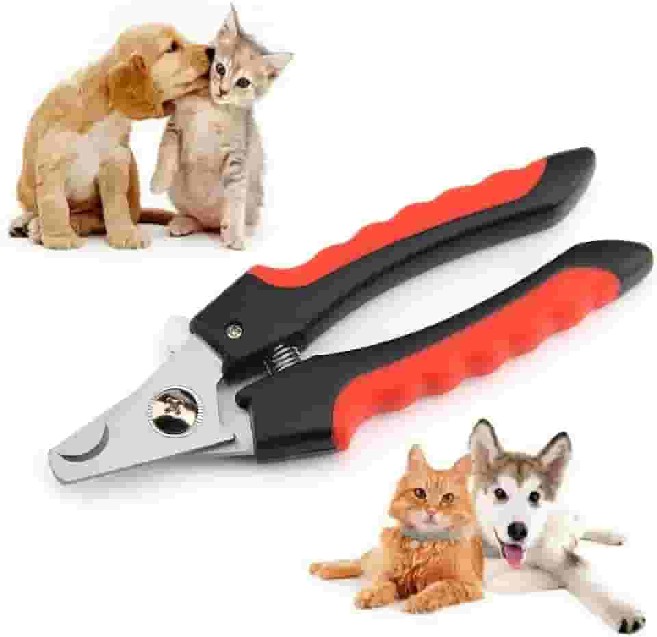 Cortador Alicate De Unha Pet para Gatos Cães Cachorros Médio E Grande Porte (Preto)