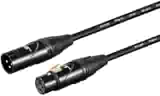 Monoprice Cabo de microfone Starquad XLR macho para XLR fêmea - 3 metros - preto, 24AWG, otimizado para áudio analógico - Contatos dourados - Série Stage Right