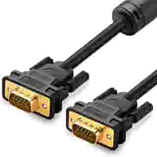 Cabo de Vídeo VGA Macho/Macho 1080p 1 Metro Preto Superior para Monitores e Projetores Alta Resolução Transmissão de Imagem Nítida