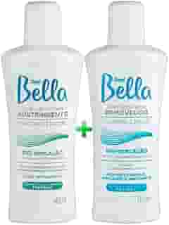 Depil Bella Kit Pré e Pós-Depilação, Loção Adstringente com Hortelã e Óleo Removedor com Semente de Algodão, 140ml cada