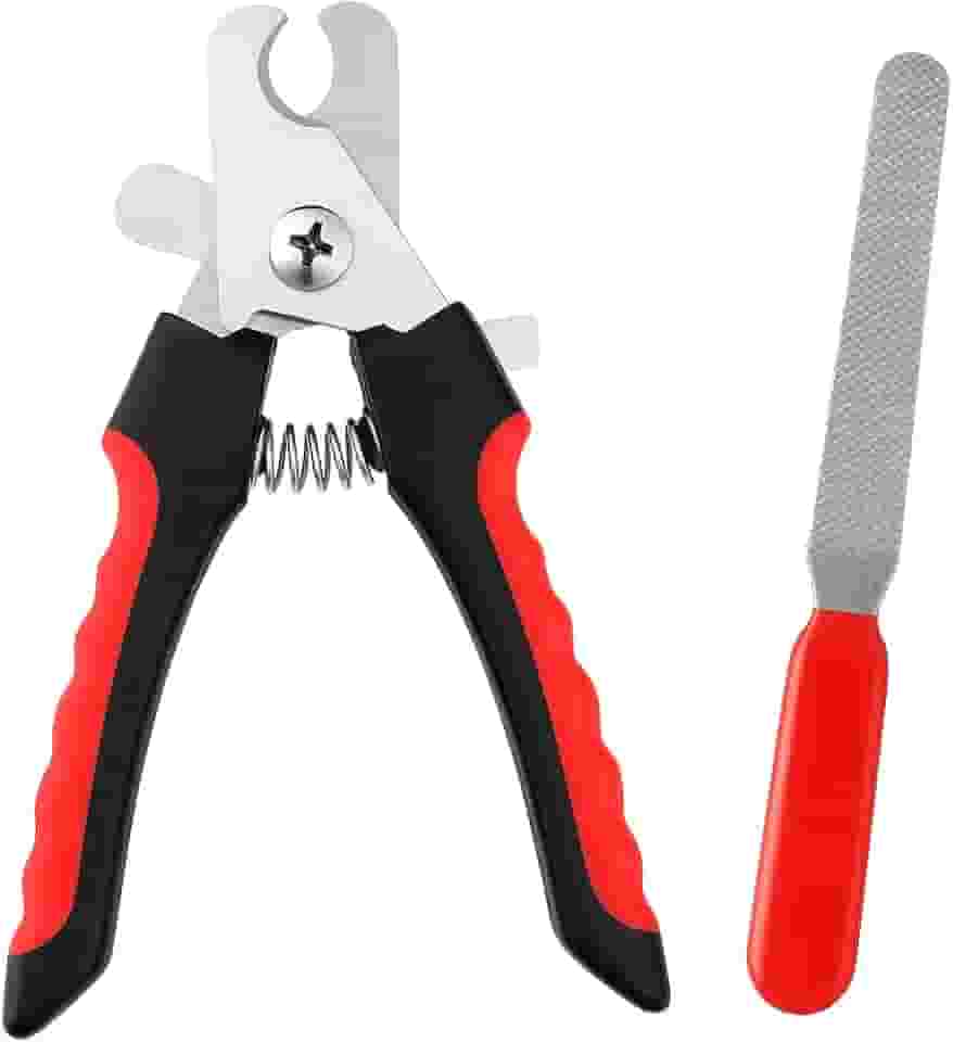 Kit Alicate Cortador de Unha + Lixa Pet - Para Cães e Gatos, 16 cm