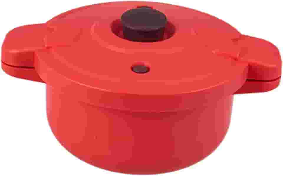 ＫＬＫＣＭＳ Panela de pressão para micro-ondas, panela pequena com cabo anti-queimaduras, sem fogo, para uso doméstico, com tampa de trava, de sopa multicooker