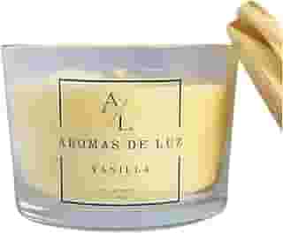 Vela Aromática Vegana de Coco, 100g, Copo de Vidro, Diversos Aromas (Vanilla)