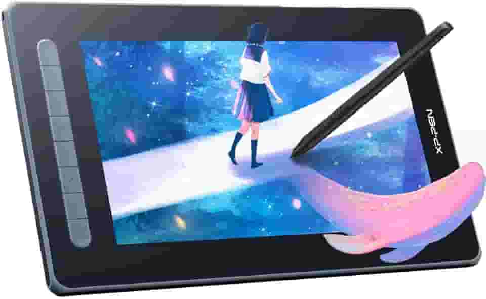 XP-PEN Artist12 2nd Mesa Digitalizadora com tela compatível com Chromebook Mac, Windows Android Linux (Preto)