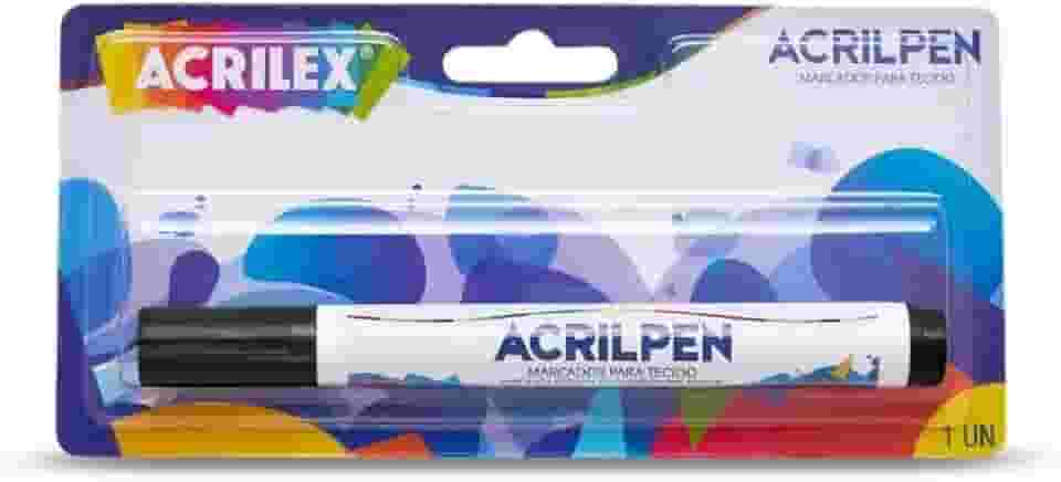 Caneta p/ Tecido Preto Acrilpen – Acrilex