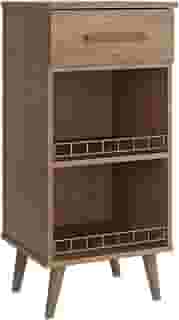 Balcão Fruteira Suporte para Galão Agua Bebedouro Armário Fenix Pé Palito (Canela)