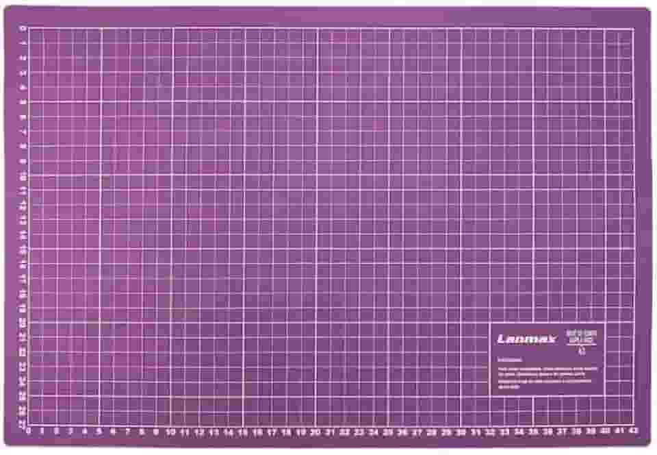 Base De Corte Dupla Face 27x42 A3 Lilás Roxo Patchwork Artesanato Scrapbook Lanmax