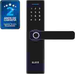 Fechadura Digital de Embutir com Biometria, Elsys, ESF-DE2000B, Preta - Abertura via Biometria e Senha Numérica