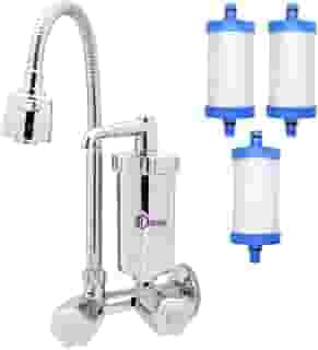 Torneira Com Filtro Cozinha Parede Gourmet + 2 Refil Extra