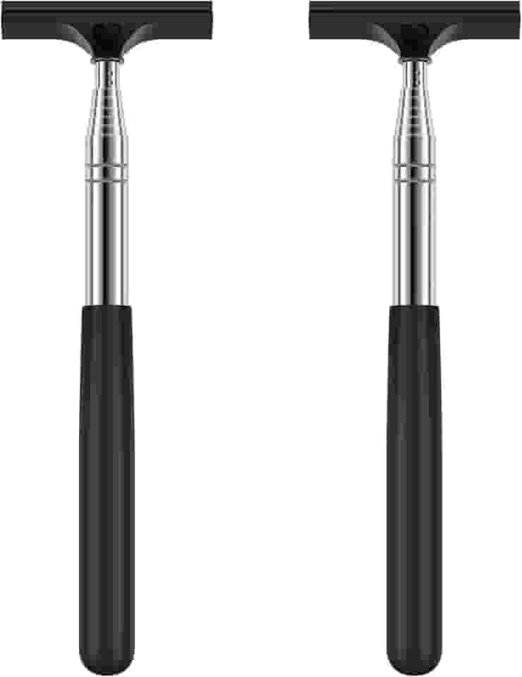 2 peças de limpador de rodo telescópico de carro, rodo de lateral de carro de 97 cm, rodo de janela de carro com alça retrátil, mini rodo de para-brisa para retrovisor de veículo de