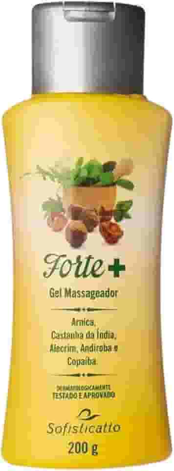 Sofisticatto Gel Massageador Extra Forte + Arnica, Castanha da Índia, Alecrim, Andiroba e Copaíba 200g para Dores Musculares e Fisioterapia