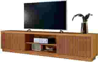 Rack para Tv de Até 75 Polegadas Ripado 2 Portas Valencia Mavaular Naturalle