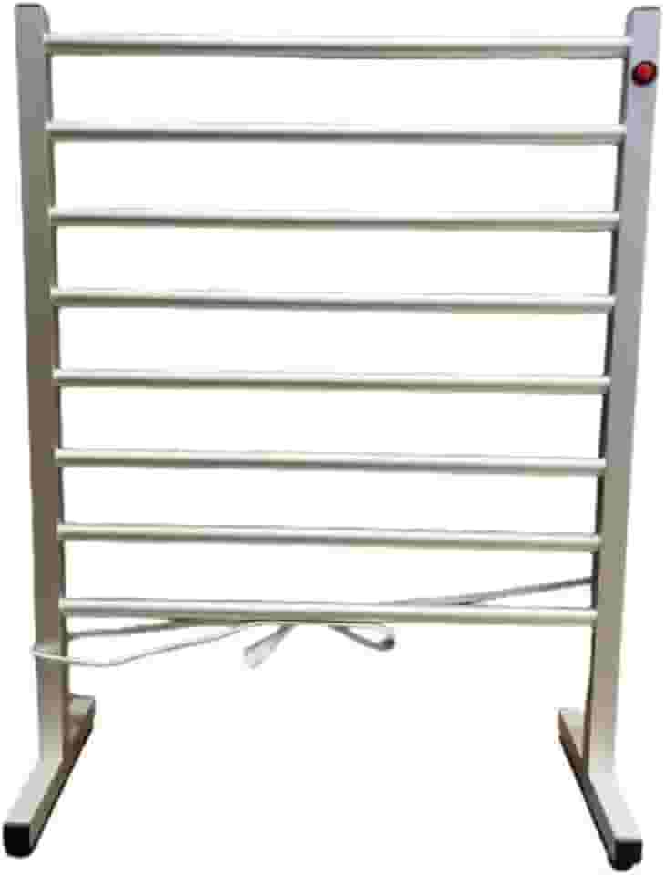 Toalheiro Térmico Grande de Chão com Seletor de Voltagem 110/220 V (Prata)