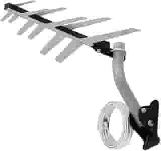 Antena Externa TV 2 em 1 Uhf/HD com Cabo Exclusivo Full HD Dtv-1500, Aquário, DTV-1500, Cinza