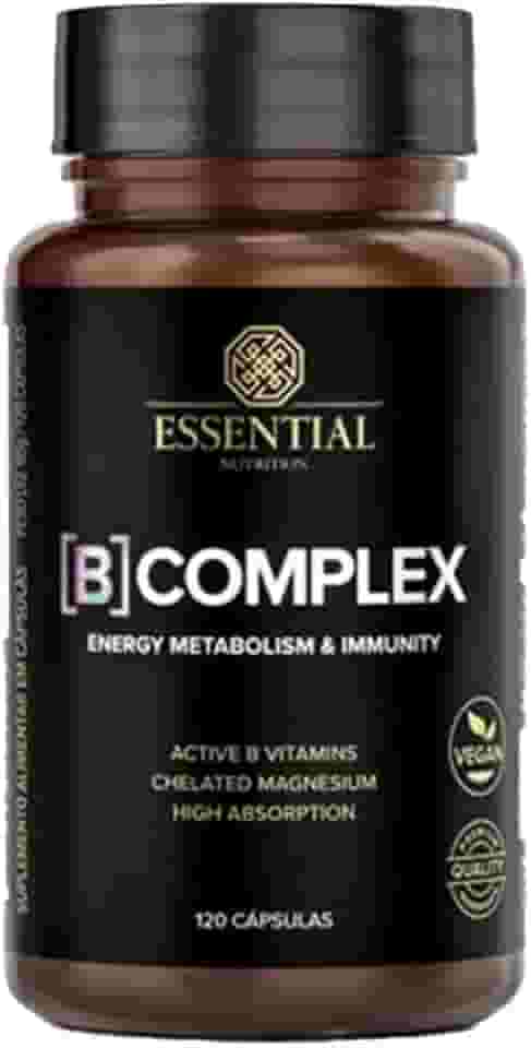 B Complex 120 Cápsulas Essential Nutrition Original Vitaminas do Complexo B