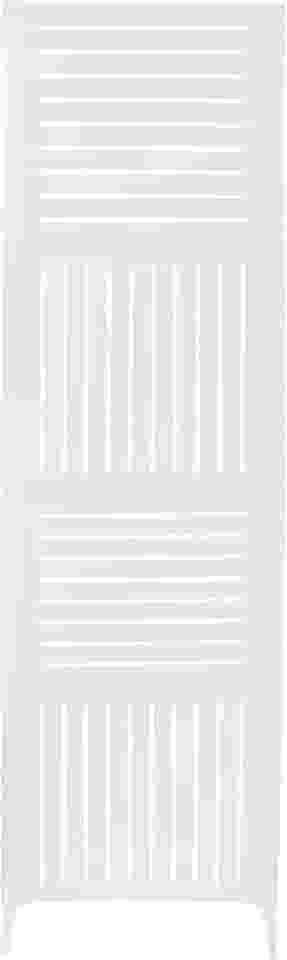 1 Biombo Pintado Divisoria Separador de Ambiente MDF Com Pés Preto ou Branco (Horizontal Vertical, Branco)