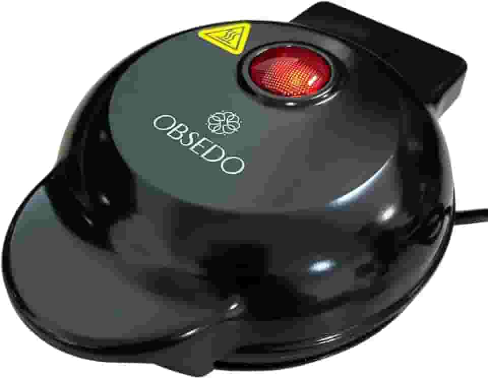 Mini Máquina De Waffles Grill Panqueca Elétrica Cor Preto 127v