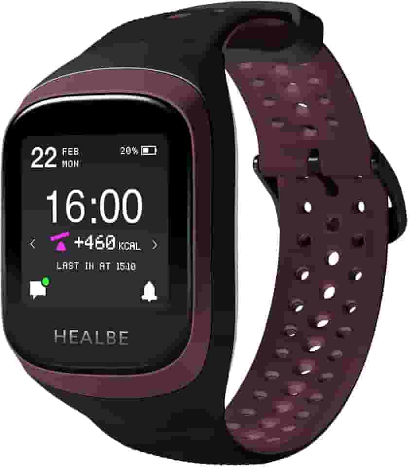 HEALBE GoBe 3 Smart Band - Ingestão automática de calorias e rastreamento de queimaduras, equilíbrio hídrico, frequência cardíaca, sono, neuroatividade, monitoramento de estresse e atividade física