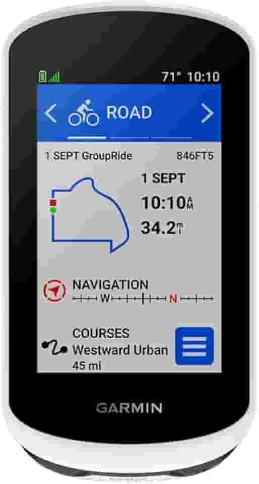 Garmin Edge Explore 2, navegador de ciclismo GPS fácil de usar, compatibilidade com eBike, mapas e navegação, com recursos de segurança