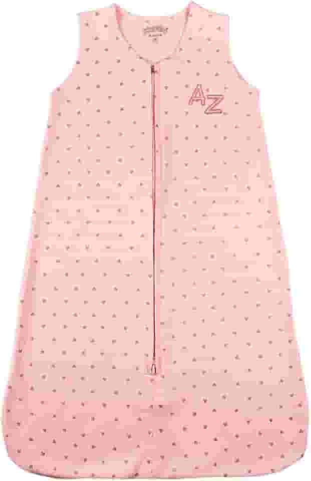 Casulo de Bebê para Menina em Suedine Estampado – Saco de Dormir com Estampa de Corações