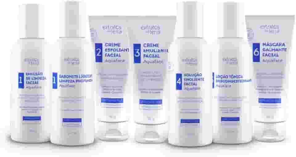 Kit Limpeza De Pele Aquaface Completo Prosissional - Extratos da Terra