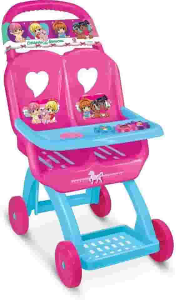 Carrinho para Duas Bonecas, Lider Brinquedos