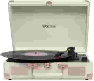 Raveo Vitrola Sonetto Rose Gold com Conexão Bluetooth, USB Reproduz e Grava, Radio FM, Saída Auxiliar e Bivolt