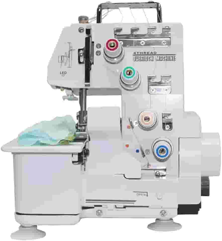 Máquina de Costura Eléctrica Portátil Mini, Overlock 4 Fios, Silenciosa, com Função de Borde de bloqueo e Costura envuelta, 110V, Compacta para Uso Doméstico Profissional